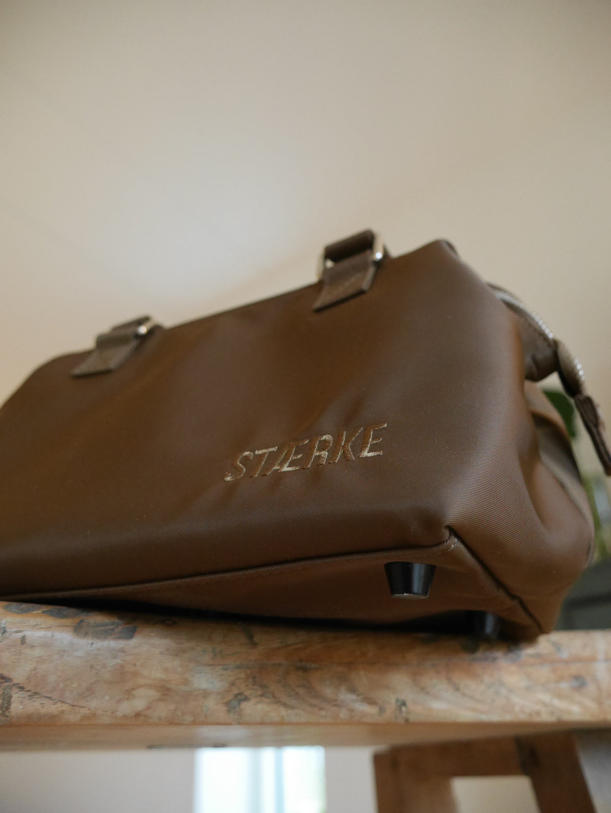 The Mini Gym Bag, now in Espresso