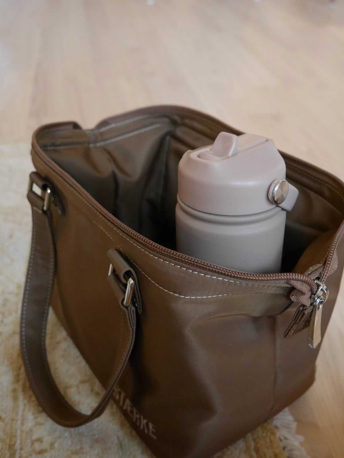The Mini Gym Bag, now in Espresso