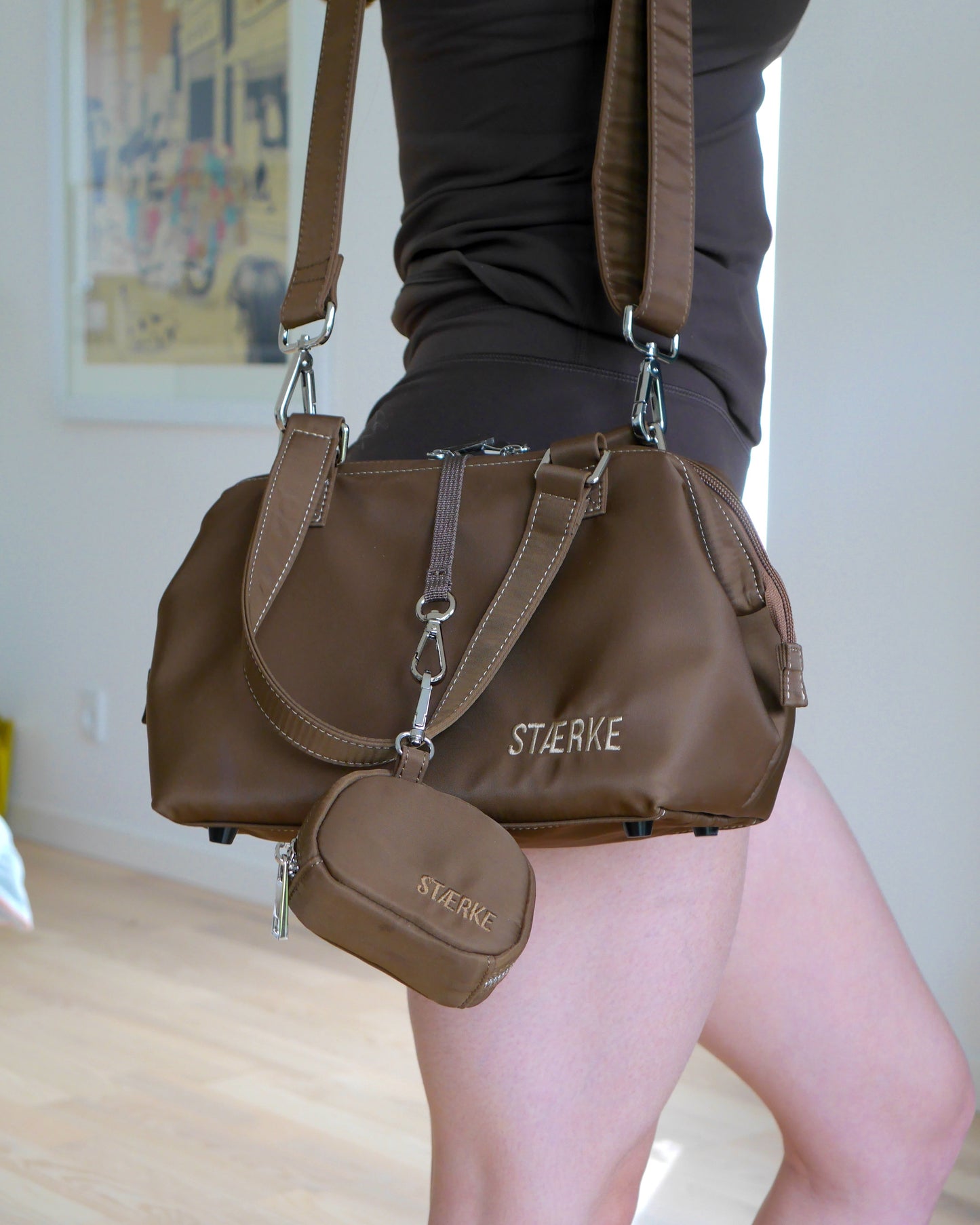 The Mini Gym Bag, now in Espresso